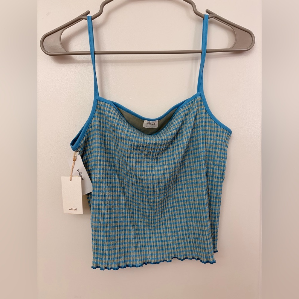 Aritzia Wilfred  Checkered Women Top